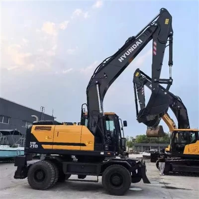 Excavator hidraulic pe roți